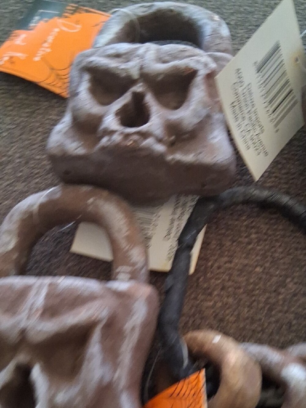 Halloween Foam 5 Skull Padlocks & Keys - Picture 7 of 8